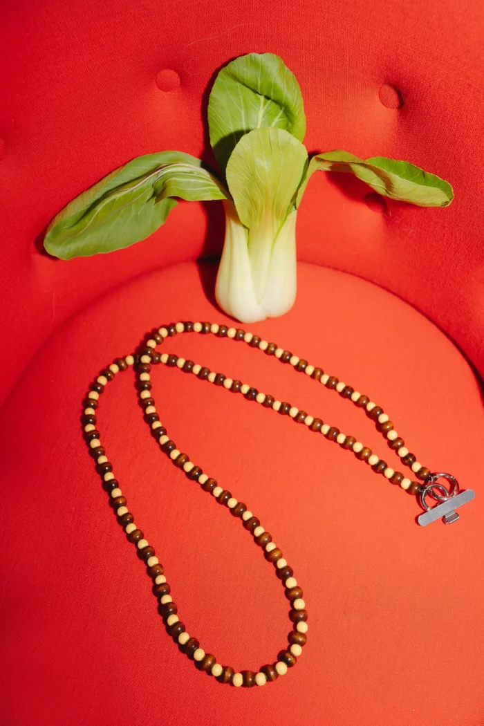 Brelok brązowo - żółty